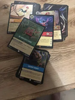 Disney Lorcana The First Chapter Card Lot HeiHei Stitch Dr. Facilier - Image 1