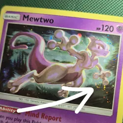 HAND WHOLE SWIRL 🌀💫 Mewtwo SM214 Cosmos Holo Promo 2019 Nintendo Pokemon Card - Image 1