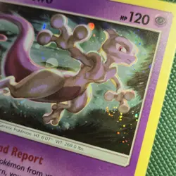 HAND WHOLE SWIRL 🌀💫 Mewtwo SM214 Cosmos Holo Promo 2019 Nintendo Pokemon Card - Image 2