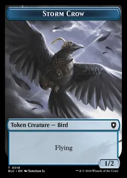 Bird // Storm Crow Double-Sided Token - MTG Cards Shop - Image 2