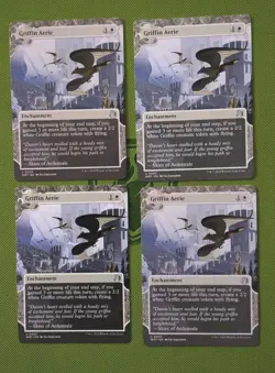 MTG 4 x WILDS OF ELDRAINE Enchanting Tales Uncommon GRIFFIN AERIE NM - Image 1
