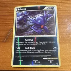 Pokemon Sableye 35/90 Undaunted Reverse Holo Basic Uncommon 60 HP English - Image 1
