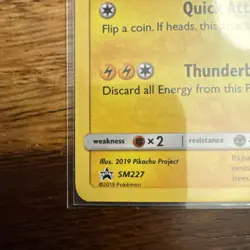 Pokemon Pikachu SM227 Promo Holo SM 60 HP 2019 English - Image 5