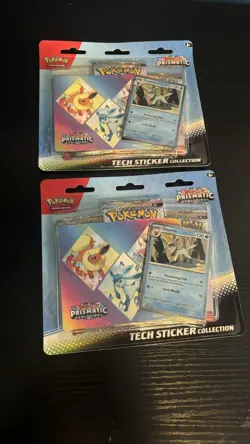 (3x) Pokemon TCG Prismatic Evolutions 3 pack Blisters (2x Glaceon) (1x Leafeon) - Image 4