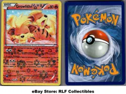 2013 Pokemon, Legendary Treasures, #RC4/RC25 Growlithe, Holo Uncommon - Image 1