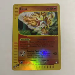 Entei 10/147 Pokemon Aquapolis E-Reader Reverse Holo - Image 1
