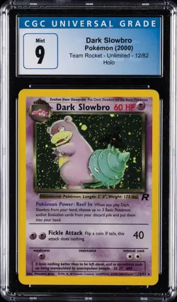 2000 POKEMON ROCKET #12 DARK SLOWBRO-HOLO CGC 9 - Image 1