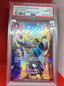 PSA 10 Uso-Hachi ST18-001 SP (OP10) Royal Blood One Piece TCG English Usopp - Image 1