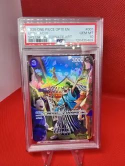 PSA 10 Uso-Hachi ST18-001 SP (OP10) Royal Blood One Piece TCG English Usopp - Image 4