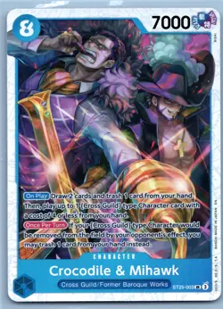 One Piece Crocodile & Mihawk SR Starter Deck 25: BLUE Buggy ST-25 ST25-003 NM - Image 1