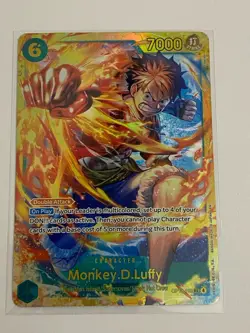 Monkey D Luffy SEC OP13-118 Carrying on His Will One Piece English NM - Image 1