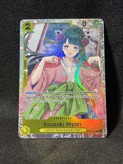 Kouzuki Hiyori OP06-106 One Piece Wings of the Captain Super Rare Near Mint - Image 1