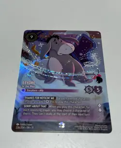 Disney Lorcana Winterspell Eeyore In the Way Enchanted 226/204 Halo Set - Image 4
