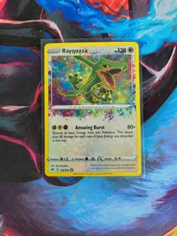 Pokemon Rayquaza Amazing Rare Holo 138/185 Swsh04: Vivid Voltage 2020 Card - Image 1