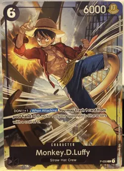 One Piece Promotional Card - Monkey D Luffy P-035 (Pirates Party Vol 3) English - Image 1
