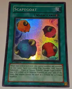 Yugioh Scapegoat SDJ-041 Super Rare NM Unlimited - Image 1
