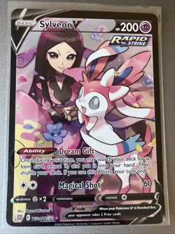Pokemon TCG Sylveon v TG14/TG30 Holo Card Secret Rare Brilliant Stars - Image 1