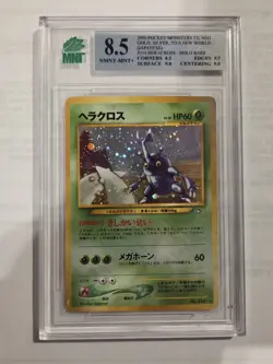 Heracross Holo Neo Genesis - MNT 8.5 - 6/111 Rare WOTC Pokemon Card 2000 Vintage - Image 1