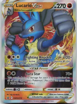 Lucario VSTAR Promo SWSH: Sword & Shield Promo Cards SWSH214 NM - Image 1