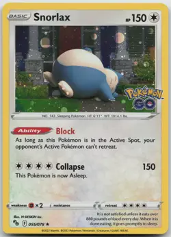 Snorlax - (Cosmos Holo) Promo Miscellaneous Cards & Products 055/078 NM - Image 1