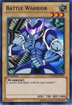 Battle Warrior - NUMH-EN025 - Super Rare - Unlimited Near Mint Yugioh Card - Image 1