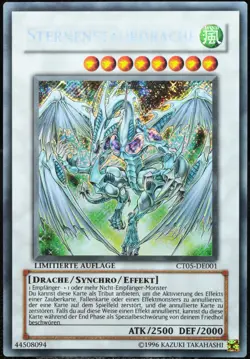 Yu-Gi-Oh! Sternenstaubdrache CT05-DE001 Secret Rare Limited [EX] Promo | DE 2008 - Image 1