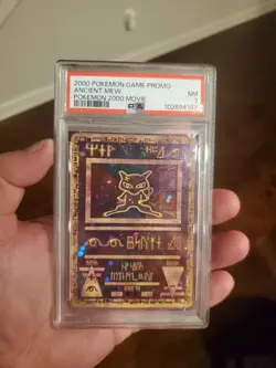 2000 Pokemon Ancient Mew PSA 7 Double Holo Movie Promo Vintage Card - Image 1