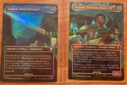 Anduril, Narsil Reforged & Aragorn, Hornburg Hero *FOIL* Lord of the Rings, Mtg - Image 1