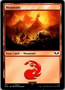 Magic the Gathering #316 Mountain Warhammer 40,000 Commander MTG Free Shipping! - Image 1