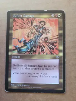 MTG Reflect Damage Mirage Magic The Gathering 1996 (Ron Spencer) English MP - Image 1