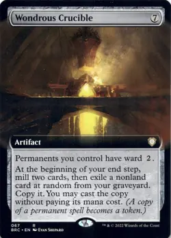 Wondrous Crucible (Extended Art) Commander: the Brothers' War - Magic MTG NM - Image 1