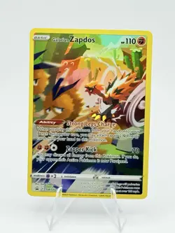 Pokemon Galarian Zapdos TCG SWSH283 Crown Zenith Black Star Promo - Image 1