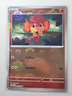 Pansear 014/086 NM – Poke Ball Holo – 2025 Pokemon TCG S&V White Flare - Image 1