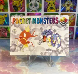 Pokemon Holo Magikarp Evolution Vintage Pocket Monsters Prism Sticker 1998 - Image 4