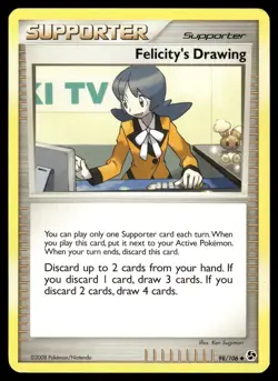 FELICITY'S DRAWING - 98/106 Uncommon Great Encounters Pokemon LP - Image 1
