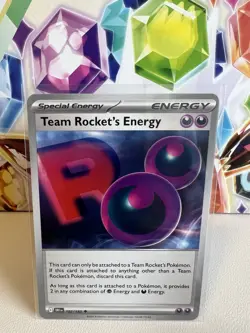 Team Rocket’s Energy 182/182 Uncommon Regular - Pokemon Destined Rivals NM - Image 1