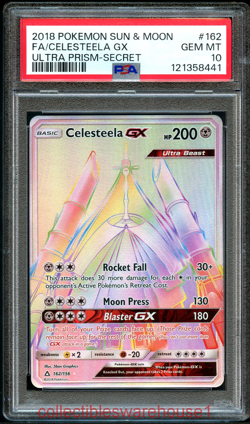 Pokemon Ultra Prism Celesteela GX 162 PSA 10 - Image 1