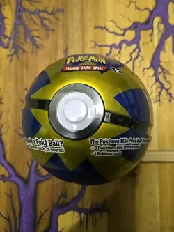 Pokemon TCG PokeBall Tin Pack A24 3 Booster Packs 1 Pokemon coin - Image 1