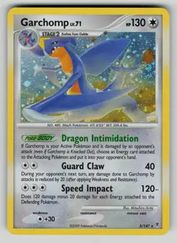 Garchomp 5/147 Holo Rare Supreme Victors Pokemon MP swirl - Image 1