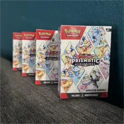 Pokemon Prismatic Evolutions Booster Bundle Box Lot (4 Boxes, English, 2025) - Image 1