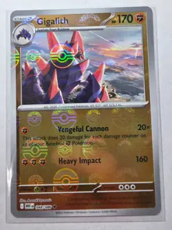 Gigalith 048/086 NM – Poke Ball Holo – 2025 Pokemon TCG S&V White Flare - Image 1