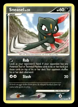 Sneasel 120/146 Common Legends Awakened Pokemon LP - Image 1