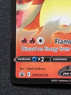 Pokemon TCG Black Star Promo Lance's Charizard V SWSH133 NM/M - Image 2