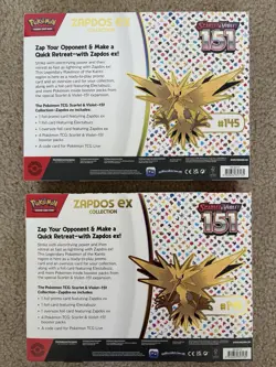 2x Pokemon 151 Zapdos ex Collection Box SEALED – Scarlet & Violet Booster Boxs - Image 2