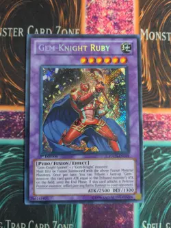 Yu-Gi-Oh! Gem-Knight Ruby HA05-EN019 1st Edition Secret Rare NM - Image 1