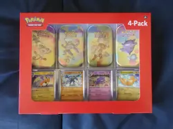 Scarlet & Violet 151 Mini Tins 4 Pack SAMS CLUB SEALED Pokemon TCG - Image 1