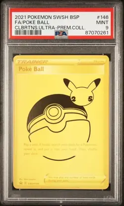 Poke Ball SWSH146 Ultra Premium Collection PSA 9 Pokemon Black Star Promo - Image 1