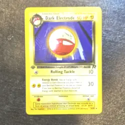Pokemon TCG Dark Electrode Team Rocket 34/82 FIRST EDITION Rare Regular 60 HP - Image 1