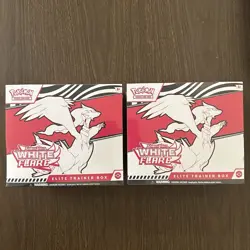 Pokemon White Flare Elite Trainer Box ETB Sealed Lot X2 - Image 1