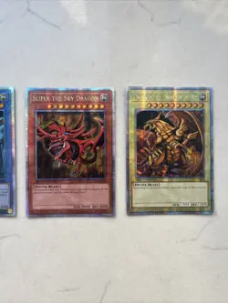 YUGIOH: EGYPTIAN GOD SET 25th Quarter Century Secret Rare LC01-EN001 002 003 NM - Image 3
